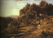 Jean Baptiste Camille  Corot, A View near Volterra_1